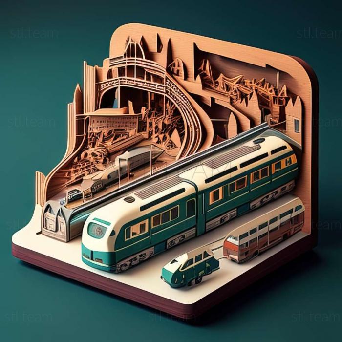 3D модель Гра Cities Skylines Mass Transit (STL)
